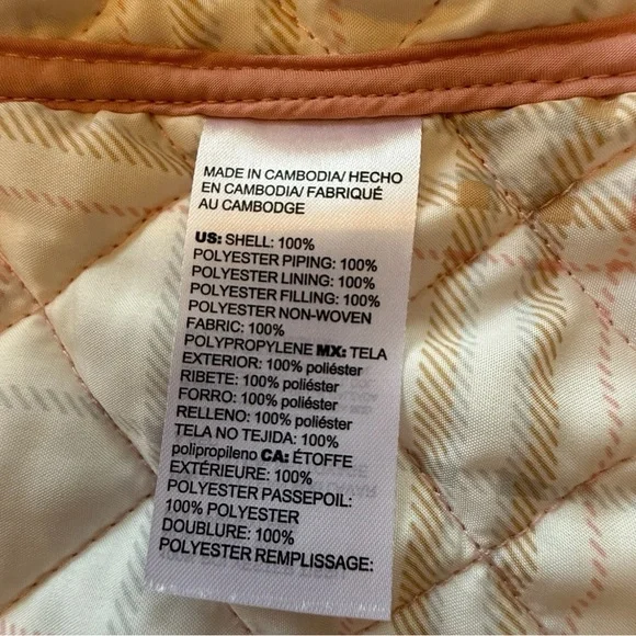 Chico’s Quilted Barn Coat Jacket Size 4/6 - Picture 3 of 5